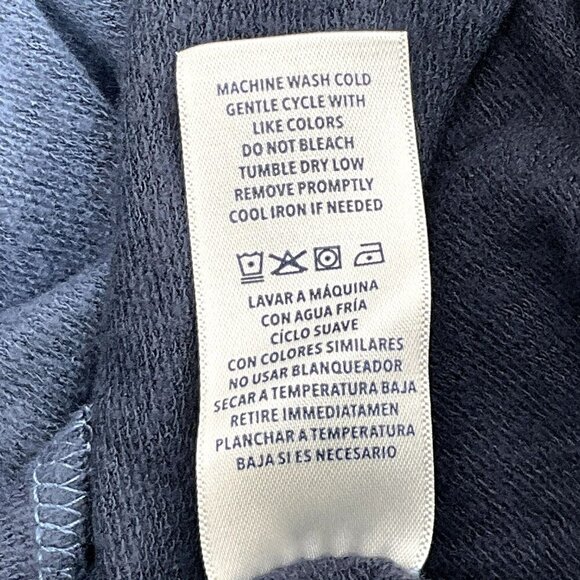 Splendid Top Women XXL Ombre Blue Long Sleeve Stretch Knit Round Neck NEW - Picture 8 of 10